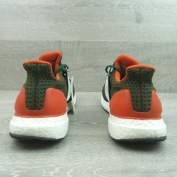 Adidas Ultraboost Miami Hurricanes Men's Gym Running Shoes NEW - Picture 6 of 8
